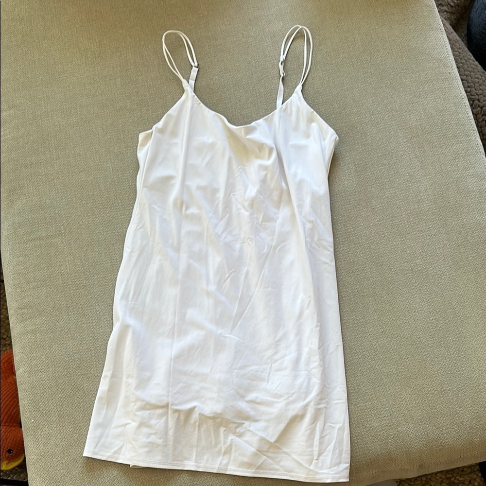 Abercrombie white traveller mini dress